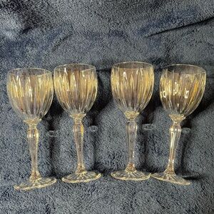 Cristal d'Arques-Durand CLASSIC Elegant Wine Tea Water Goblet Glasses (Qty 4)